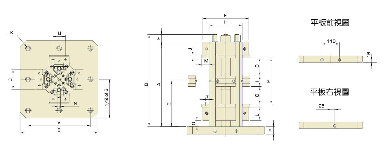 TLR 双雕式四连座虎钳