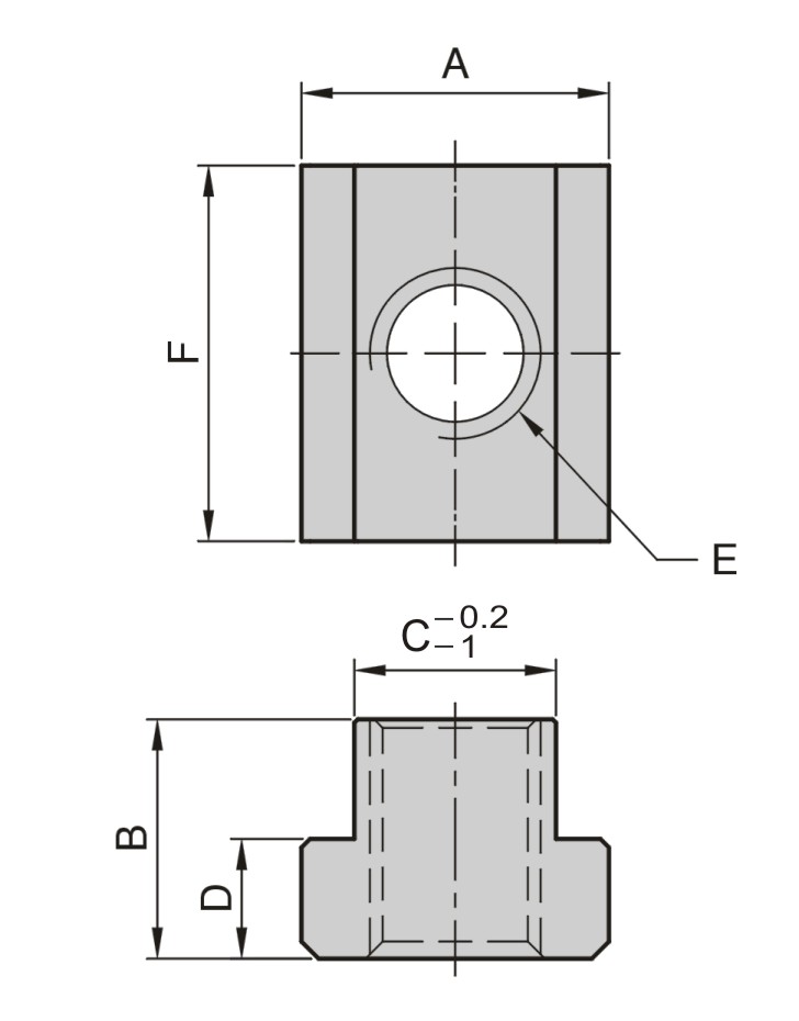 PT06 T型螺帽