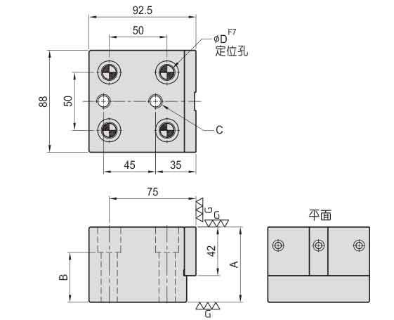 CP16 夹具基准面