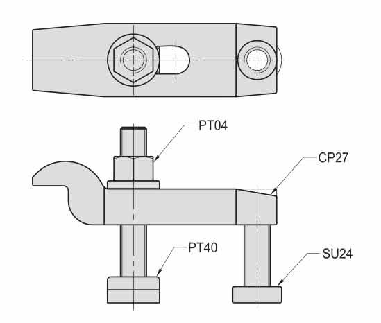 CP28 鸟型压板组