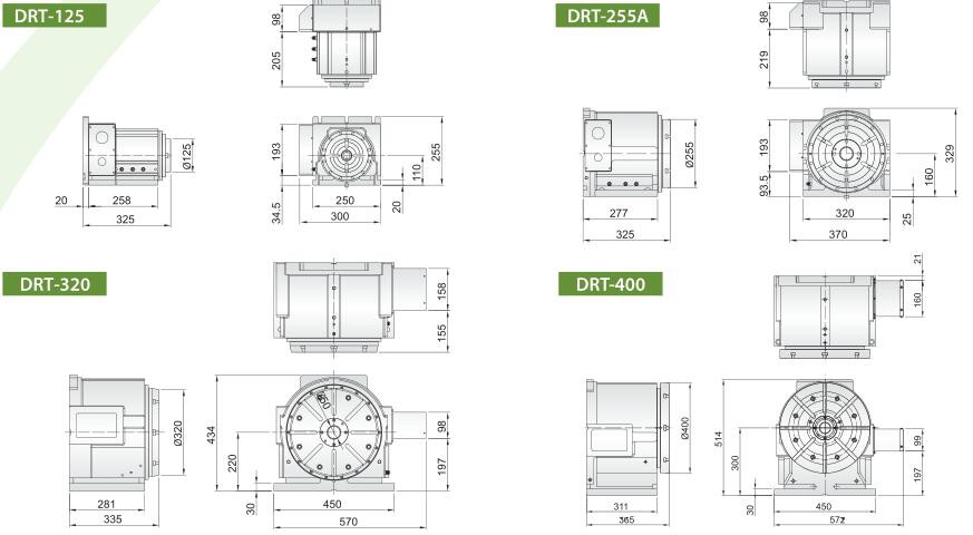 DRT-125/255A/320/400 直驱式高速旋转工作台