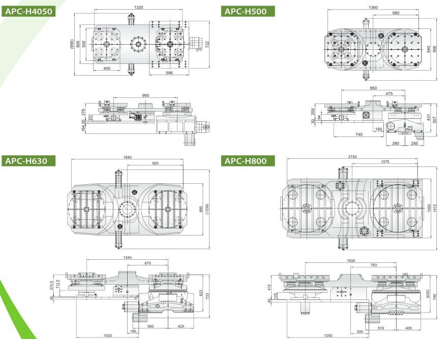 APC-400-H/500-H/630-H/800-H 卧式自动交换台